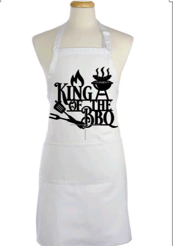 King of the BBQ apron