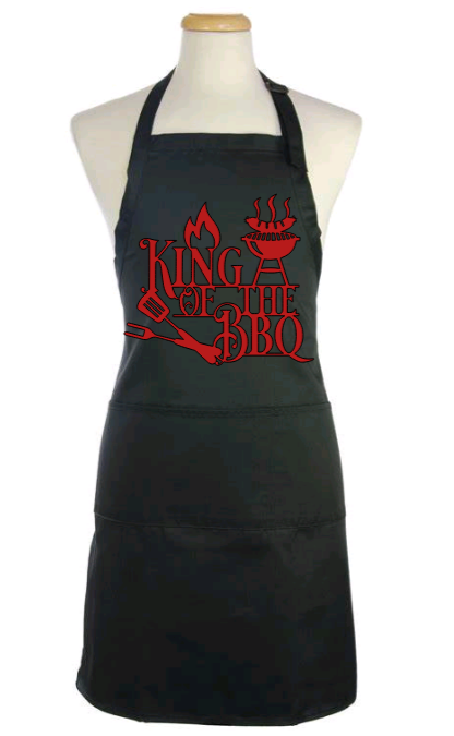 King of the BBQ apron